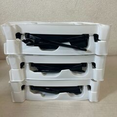 ￥1000/9155-01★SONY(ソニー)3Dメガネ3点おまとめ／TDG-BR250／TDG-BR250 3D-Glasses／ブラック／標準サイズ／通電確認済み★の画像