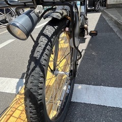中古20インチブリヂストン電動アシスト自転車　子乗せ付き　8.7Ah 大阪の画像