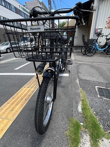 中古20インチPanasonic電動アシスト自転車8.9Ah4点灯大阪