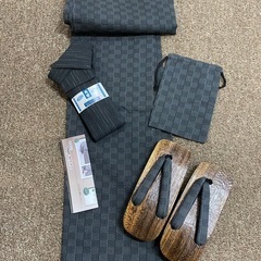 新品未使用品　男性浴衣4点セット着付け説明書付き