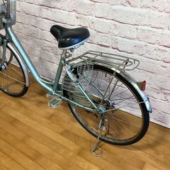 【大人用】整備済中古自転車 ブリヂストン 軽いアルミフレーム 26型カルーサ 水色 <自転車のオオムラ 静岡店>の画像