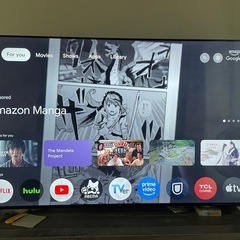 TCL 65V 液晶カラーテレビ テレビボード付き  の画像
