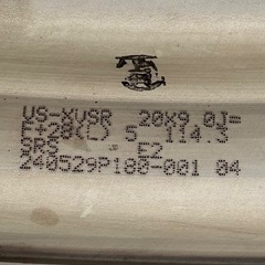 【美品！ビッグキャリパー対応！】ワーク  VS XV 20インチ  9J 10J 114.3 セルシオ クラウン等に！の画像