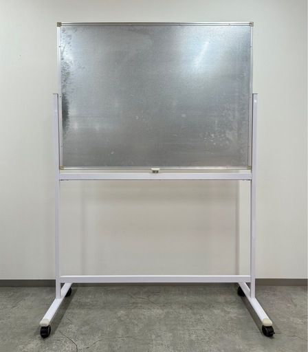 SNT725 ホワイトボード キャスター付 事務用品 オフィス 回転 120×90cm 中古
