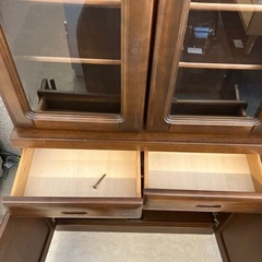 T2507-109 カップボード ブラウン W850 キズ汚れ有りの画像