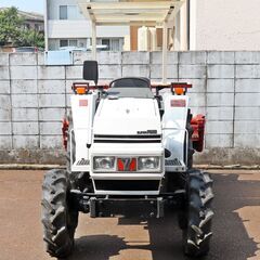 新潟発 ヤンマー トラクター F235D アワー1512h 中古 23馬力 4WD バッテリー新品 動作確認済 再塗装 自作キャノピー 中古 倉庫保管の画像