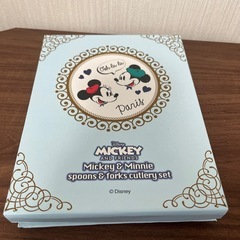 新品未使用‼️ ディズニー ミッキー ミニー スプーン フォーク セットの画像