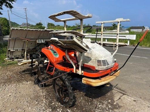 クボタ　5条植え　田植機　ガソリン　田植え　田植え機　農業 コンパクト　レインボーキッド　フィットセンサー　五条　宮崎　簡易始動動画あり