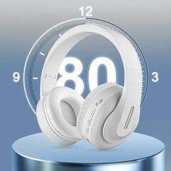 【お取引中です】新品同様 Bluetoothヘッドホン　ホワイトの画像