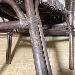【7/10、11，12取りに来られる方限定】ラタン椅子、1人用チェアの画像