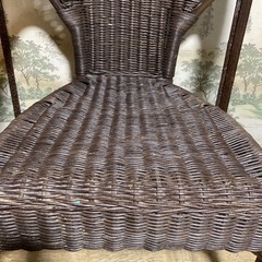 【7/10、11，12取りに来られる方限定】ラタン椅子、1人用チェアの画像