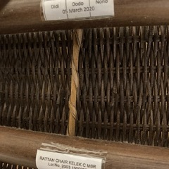 【7/10、11，12取りに来られる方限定】ラタン椅子、1人用チェアの画像