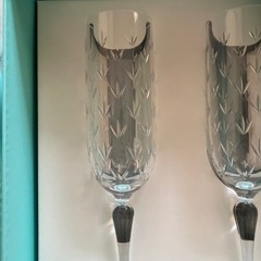 未使用　TIFFANY&Co ペア　シャンパングラス の画像