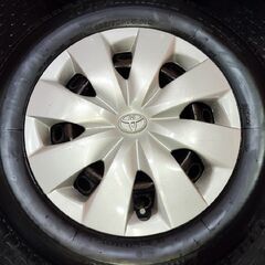 【BS BRIDGESTONE ICEPARTNER2 165/70R14】スタッドレス【トヨタ ヴィッツ 純正ホイール 14インチ 5J4HPCD100】21年製　(KTM448)の画像