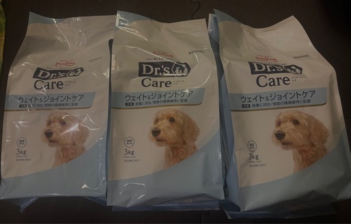 【新品未開封】Dr's Careドッグフード 3kg×3袋