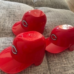 広島カープ　ミニヘルメット3個セットの画像