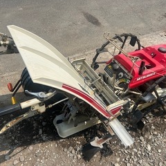 三菱　田植機 歩行型　2条　ガソリン　マイレディーキュート 歩行型田植機 自動水平　水田　土付き苗　田植機 植え付け  宮崎 動画ありの画像