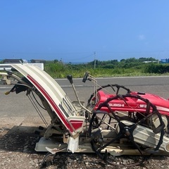三菱　田植機 歩行型　2条　ガソリン　マイレディーキュート 歩行型田植機 自動水平　水田　土付き苗　田植機 植え付け  宮崎 動画ありの画像