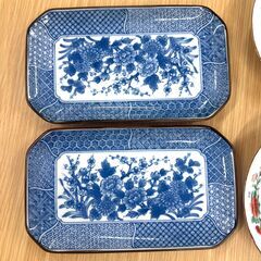 和食器 6点セット 花柄 華やか ご自宅やお店などにも★ 丸皿 長皿の画像