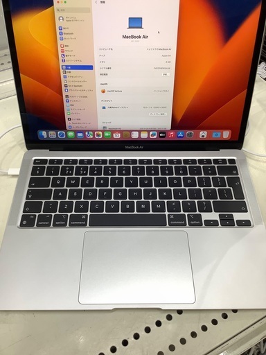 Mac book air(M1,2020) A2337 入荷いたしました！