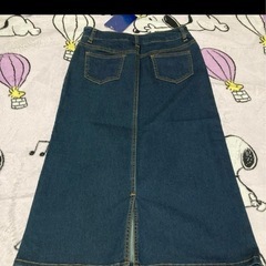 ⑥デニムブルー タイトスカート ウエスト58cm新品の画像