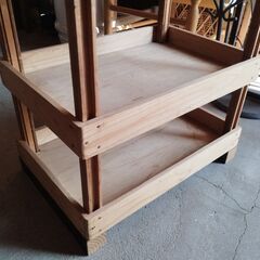 レトロ 木製棚 ミニシェルフ キッチン収納 飾り棚　/TJ-2503の画像