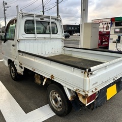 即乗可！サンバートラック！4WD！車検あり！の画像