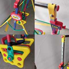 YAMAOKA 子供用 ブランコ 鉄棒 てつぼう 折りたたみ /HJ-0507 1Fの画像