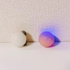 光るスーパーボール2個セット　クマ&パンダの画像
