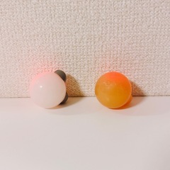 光るスーパーボール2個セット　クマ&パンダの画像