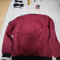 SIMELP赤ワイン色&黄緑色のジャンバー2点セットの画像