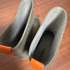 レインブーツ 長靴 19cm カーキの画像