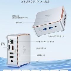 ミニPC N97 mini pc 最大3.60GHz Windows11 Pro 8GB 256GB SSD最大2TB拡張可 の画像