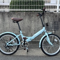 美品　折りたたみ自転車 6段変速　　