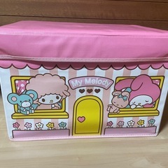 マイメロ折り畳み収納ボックススツールの画像