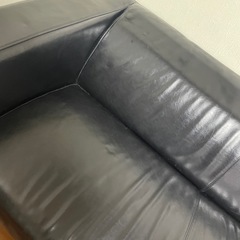 最終価格！これ以上のお値下げはございません😢IKEA クリッパン　レザー　ソファーの画像