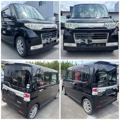 🉐H22ダイハツタントカスタム2WD‼️車検2年付 97,300km ナビ、TV、バックカメラの画像