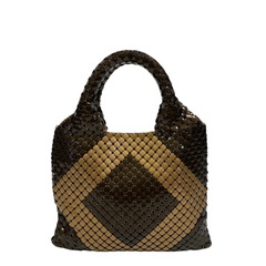 ボッテガヴェネタ BOTTEGAVENETA ハンドバッグ ビジュー イントレチャート ブラウンの画像
