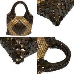 ボッテガヴェネタ BOTTEGAVENETA ハンドバッグ ビジュー イントレチャート ブラウンの画像
