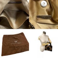ボッテガヴェネタ BOTTEGAVENETA ハンドバッグ ビジュー イントレチャート ブラウンの画像