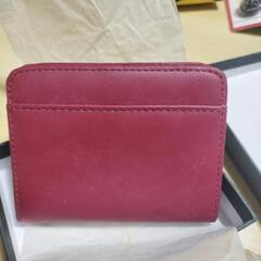 👛牛革コンパクト財布（ワイン）の画像