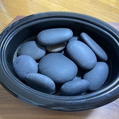 天然玄武岩】ホットストーンマッサージ用ストーン 18個＆ホット