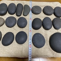 天然玄武岩】ホットストーンマッサージ用ストーン 18個＆ホット