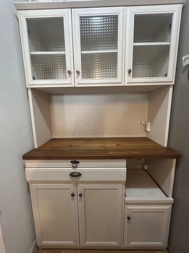 【BBA】ビーカンパニークリチコ キッチンボード 食器棚　アンティーク調 ビーカンパニー☆クリチコ キッチンボード