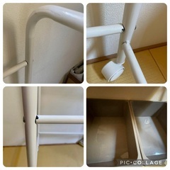 お片付けラック おもちゃ収納 6マス おもちゃ箱 収納棚 軽量 ストッパー付きの画像
