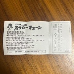 クリーニングチケット-スワローチェーン-ダウンコートの画像