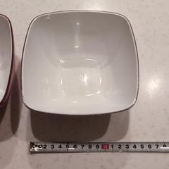 メラミン食器　サラダボウル　スクエアの画像
