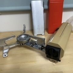 アウトドアカセットコンロ (バーナー ) ＋ウインドスクリーンの画像