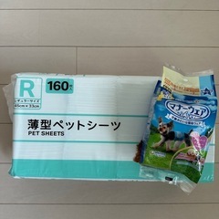 新品薄型ペットシーツ　レギュラーサイズ160枚入り  マナーウェア　ssss 男の子用　4枚入り 使用の画像