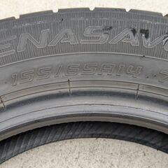 工賃込みダンロップ夏タイヤ１５５／６５Ｒ１４　４本セット②の画像